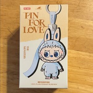 Pop Mart The Monsters Blue Plush Keychain